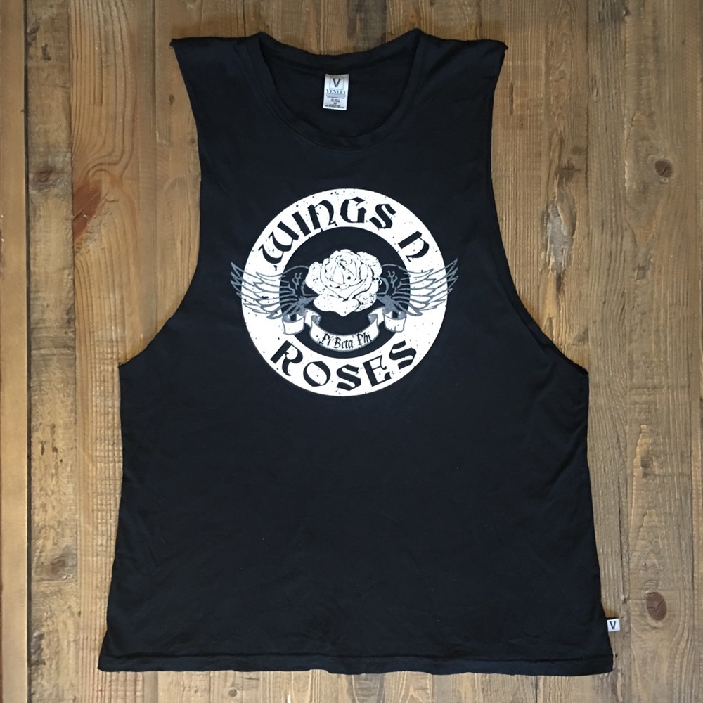 Pi Beta Phi “Wings n Roses” Slouchy Muscle Tank